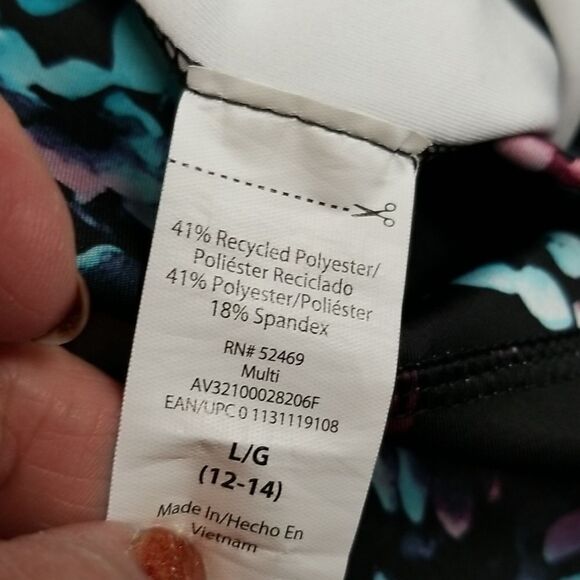 Avia Floral Care Performance Women's Leggings Size Large (12-14) - Picture 5 of 6